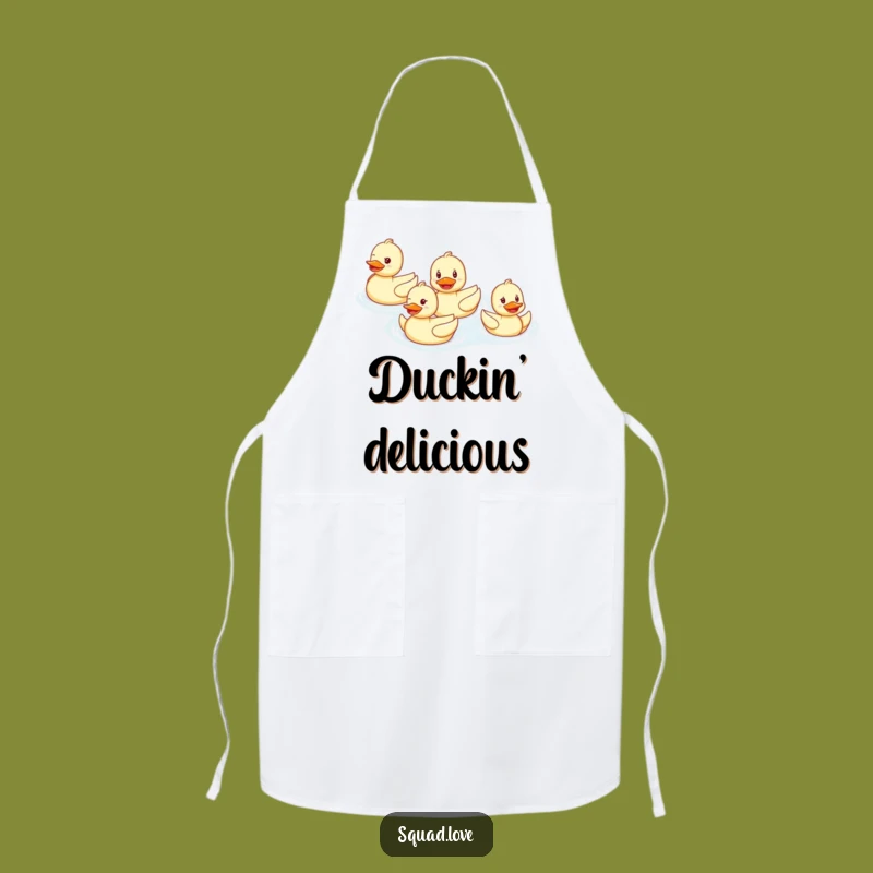 Funny Duck Family Apron: Cheerful Kitchen Wear for Happy Cooks