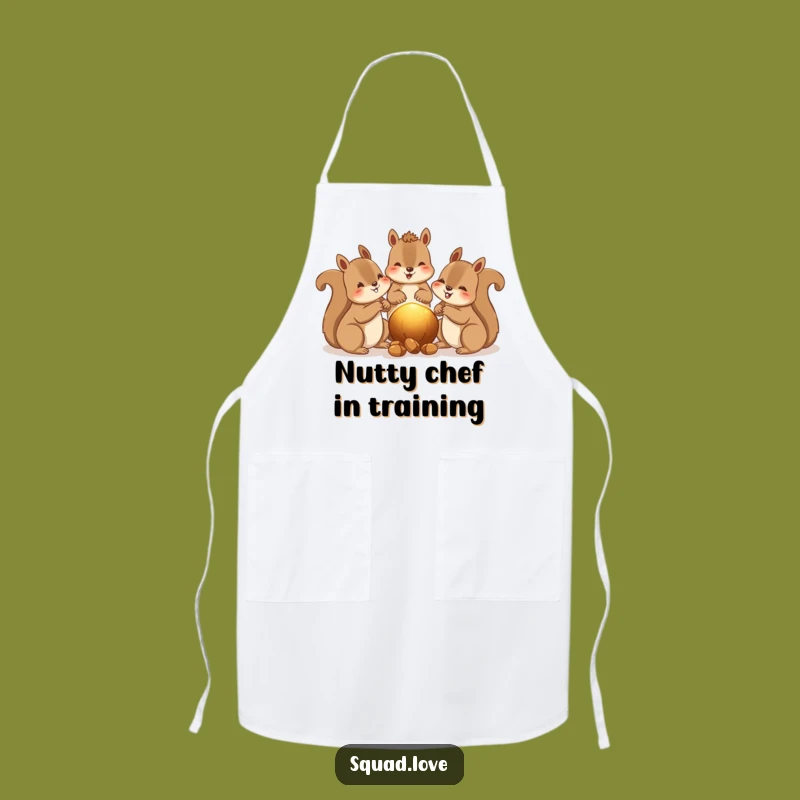 Funny Squirrels Sharing Apron: Kitchen Woodland, Hilarious Chef's Wear