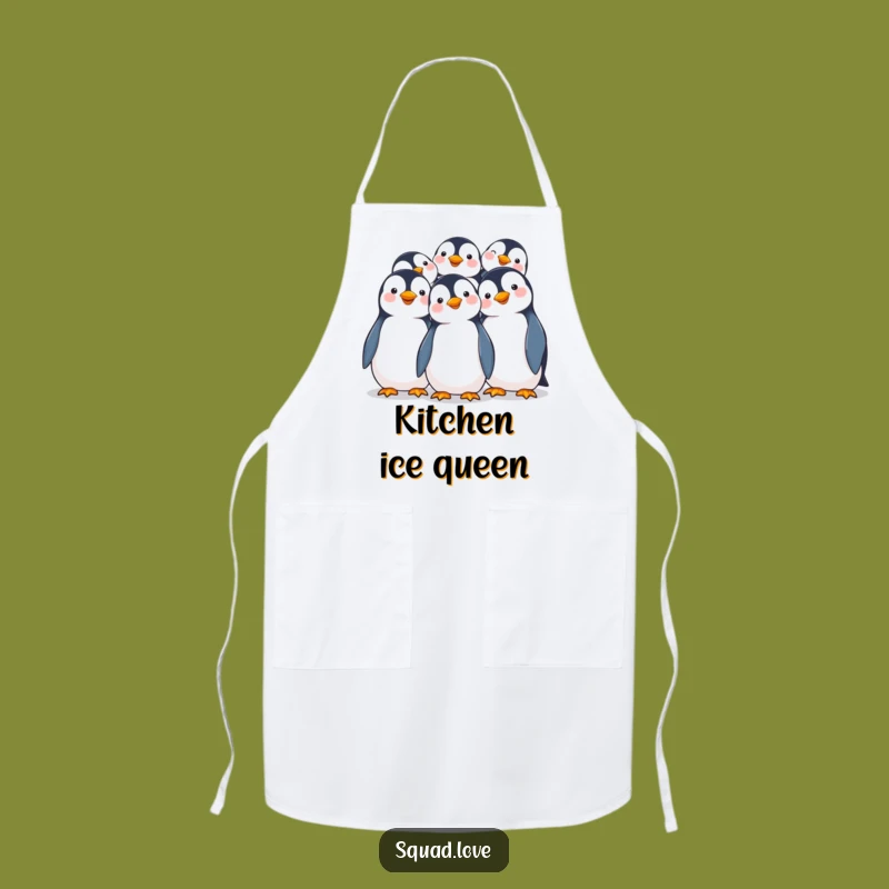 Funny Penguin Huddle Apron: Cook with Joyful Penguin Warmth