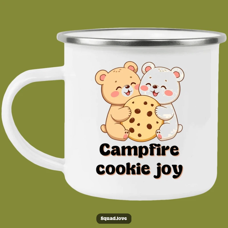 Funny Bear Cubs Cookie Camping Mug: Outdoor Sweetness Humor, Rugged Funny Gift