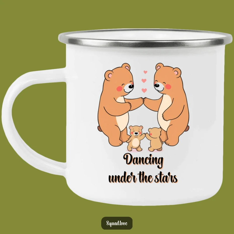 Funny Bear Dance Camping Mug: Family Fun Outdoors, Perfect Gift