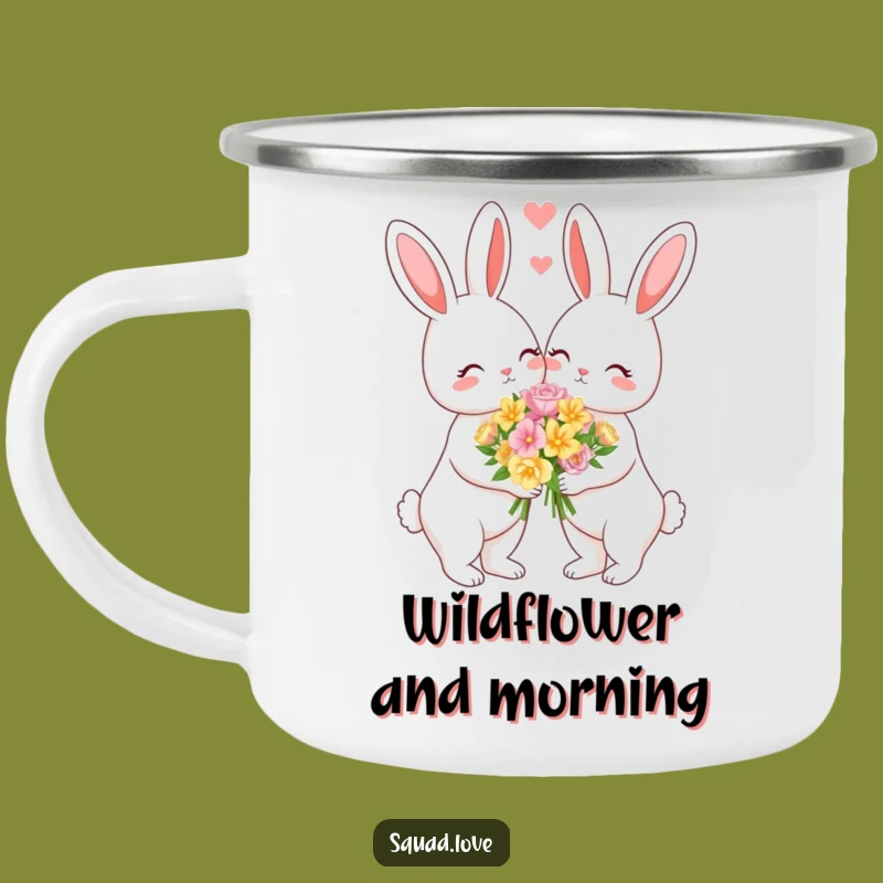 Funny Bunny Love Camping Mug - Romantic Outdoor Gift