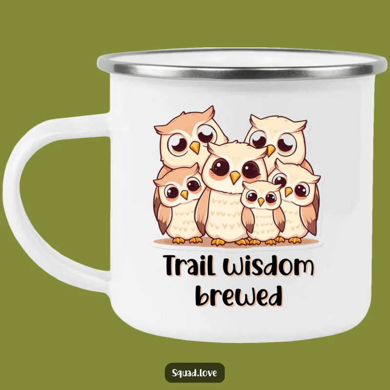 Funny Owl Family Camping Mug: Sip & Smile Outdoors, Your Perfect Adventure Gift!