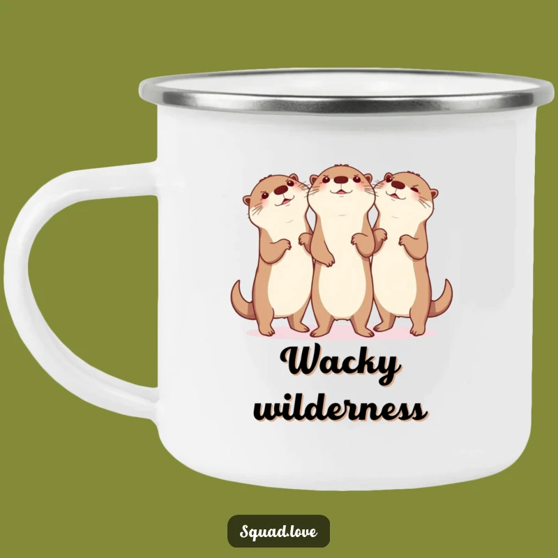 Funny Otter Dance Camping Mug - Adventure's Glee Companion