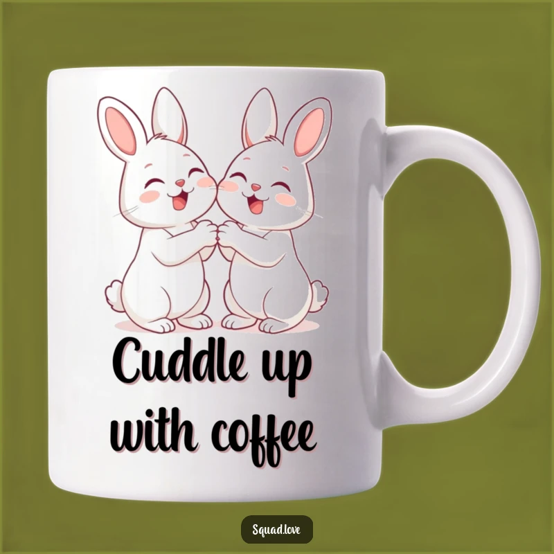 Funny Giggle Bunnies Best Friends Mug: Adorable Companion Gift