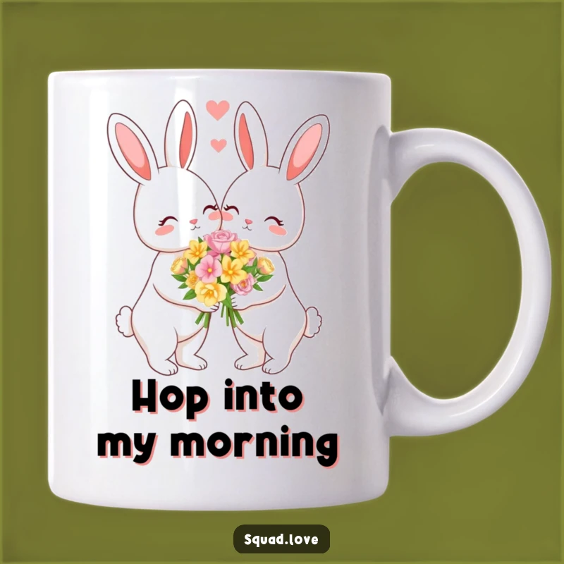 Funny Bunny Love Mug - Sweet Romantic Gift for Couples