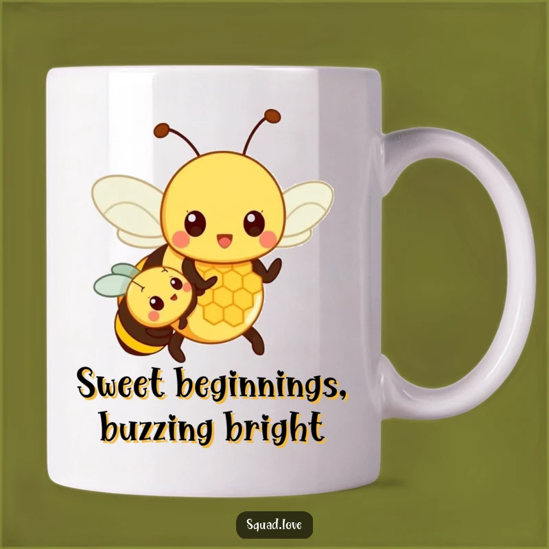 Funny Parent Bee Honeycomb Hugs Mug: The Perfect Gift for Proud Bee Parents!