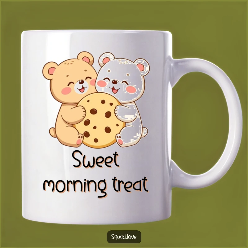 Funny Bear Cubs Cookie Mug: Sweet Sharing Humor, Adorable Funny Gift for Kids