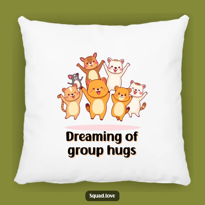Soft Funny Animal Friends Jumping Pillow - Cozy & Inclusive Gift