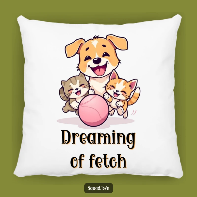 Funny Pet Chase Pillow: Snuggle with Dog and Cat Playtime