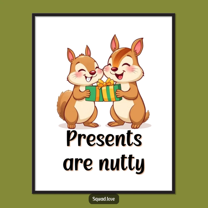 Funny Squirrel Chipmunk Gift Digital Art - Printable Animal Decor - Hilarious Gift