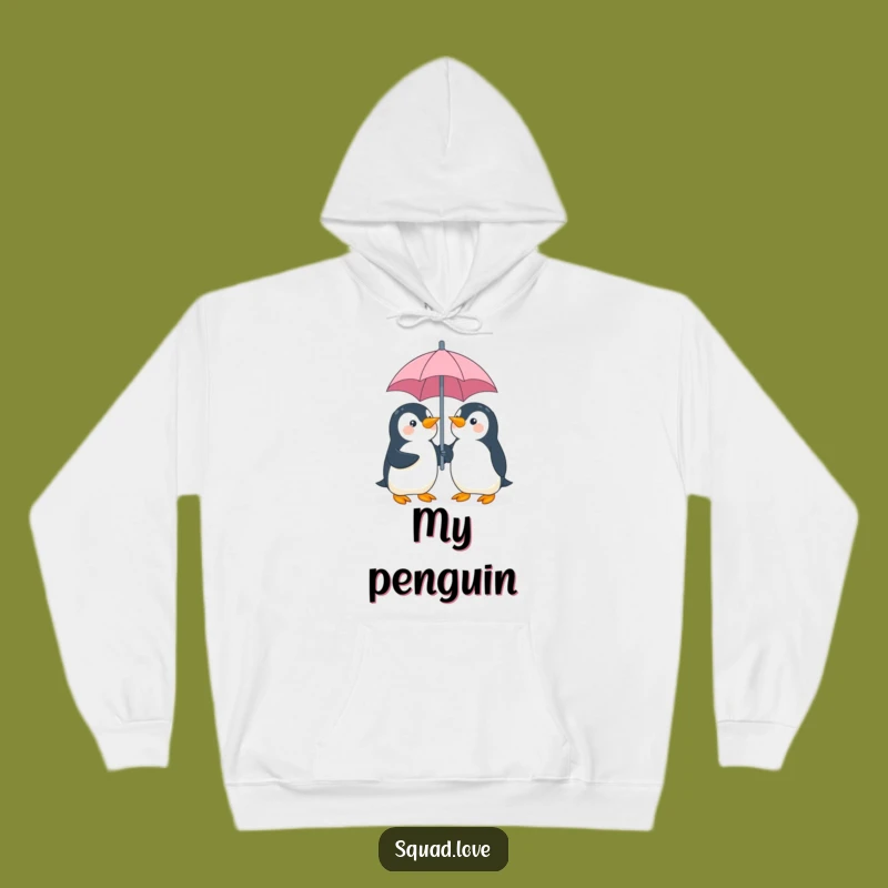 Cozy Funny Penguin Umbrella Hoodie - Warm & Giggle-Ready