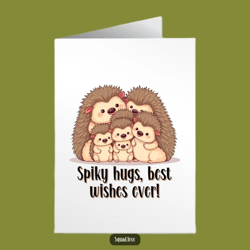 Free Printable Hedgehog Hugs Birthday Card - Cozy Family Fun Downloadable Greeting