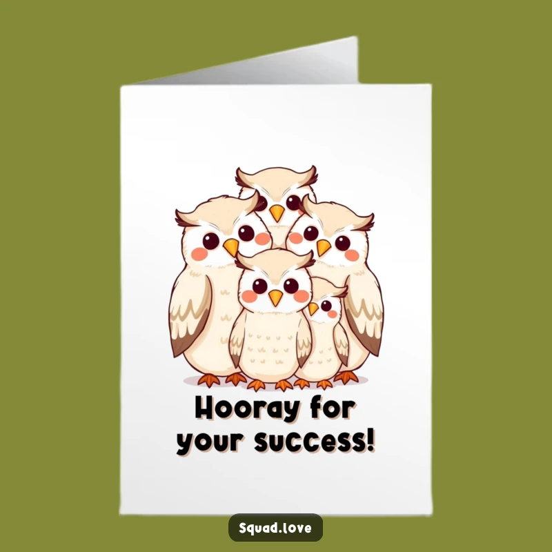 Free Printable Owl Family Congratulations Card - Funny Downloadable Gift for Any Occasion