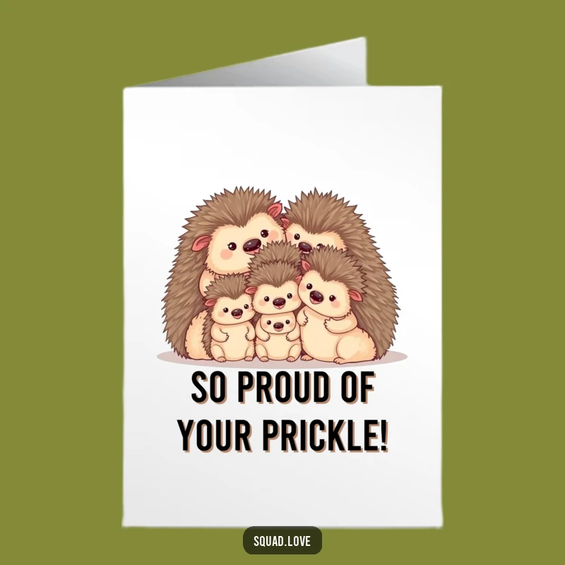 Free Printable Hedgehog Congrats Card - Cozy Family Togetherness Congratulations Downloadable
