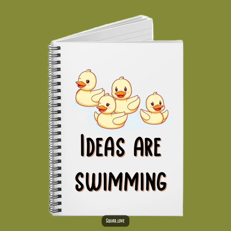 Funny Duck Family Notebook: Cheerful Journal for Happy Thoughts