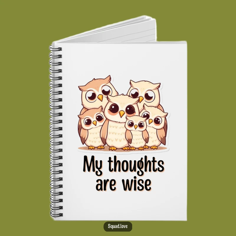 Funny Owl Family Notebook: Jot Down Ideas with Smiles, Your Perfect Gift!
