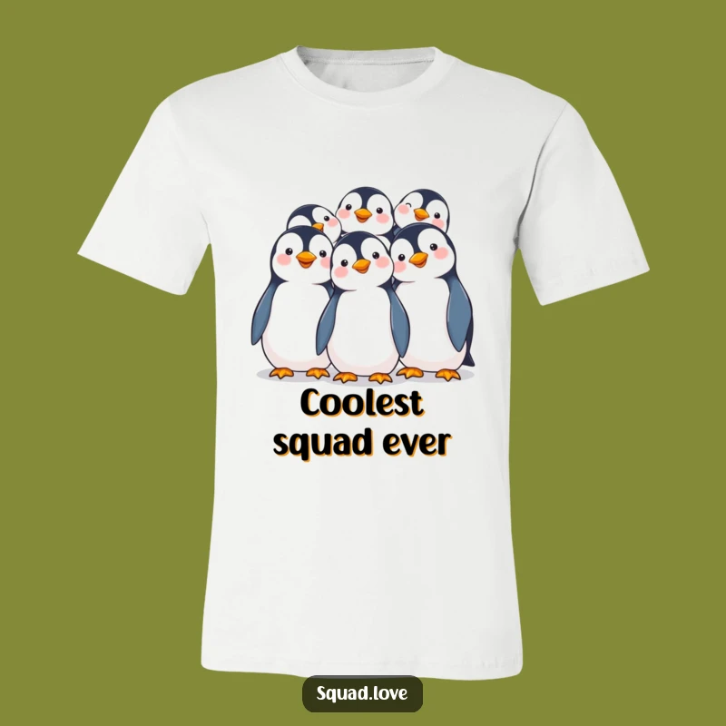 Funny Penguin Huddle T-Shirt: Spread Joy with Smiling Penguin Pals